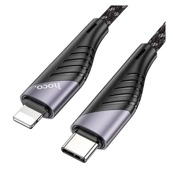 USB კაბელი Hoco U95 Charging Cable Type-C to Lightning 1m Black